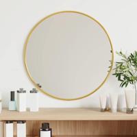 VidaXL Wandspiegel rond ø40 cm goudkleurig