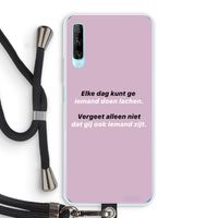 gij zijt ook iemand: Huawei P Smart Pro Transparant Hoesje met koord