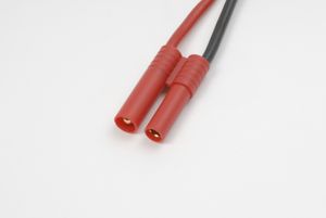 Goudstekker 4.0mm met plastic behuizing & silicone kabel 14awg, man