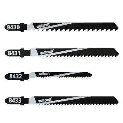 Wolfcraft Set Decoupeerzaagbladen | T-schacht | 10-delig | 1 set - 8430000