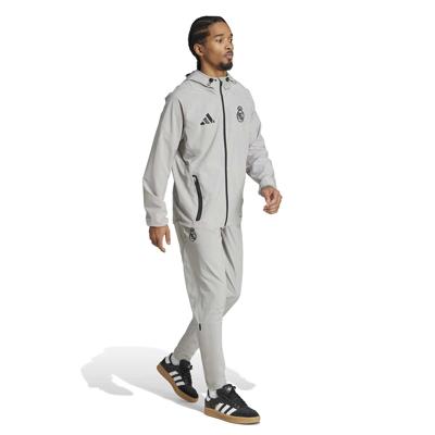adidas Real Madrid Vis Tech Trainingspak Full-Zip 2024-2025 Grijs
