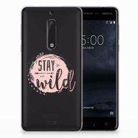 Nokia 5 Telefoonhoesje met Naam Boho Stay Wild