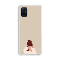 I drink wine: Galaxy A51 4G Transparant Hoesje I drink wine: Galaxy A51 4G Transparant Hoesje