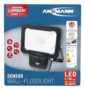 Ansmann WFL2400S 1600-0285 LED-wandspot Energielabel: F (A - G) 30 W Neutraalwit