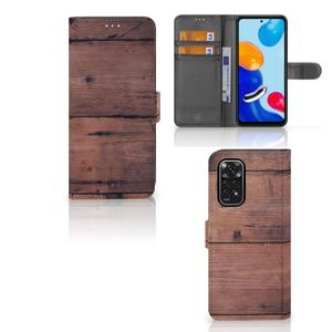 Xiaomi Redmi Note 11/11S Book Style Case Old Wood