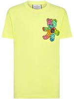 Philipp Plein t-shirt en coton mélangé à imprimé ourson - Jaune