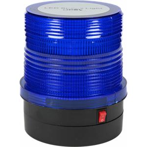 Benson LED zwaailamp - blauw - 2.4W - strobe licht - magnetisch - batterijvoeding