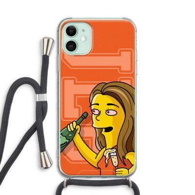 Jamie Lee Simpson: iPhone 11 Transparant Hoesje met koord