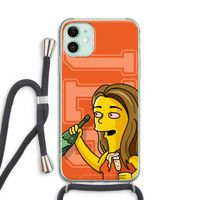 Jamie Lee Simpson: iPhone 11 Transparant Hoesje met koord