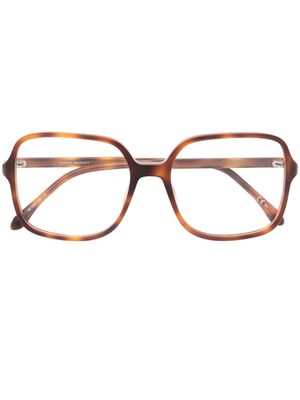 Isabel Marant Eyewear lunettes de vue à monture carrée - Marron