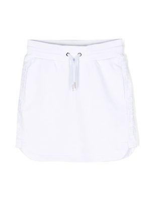 Givenchy Kids jupe à logo imprimé - Blanc