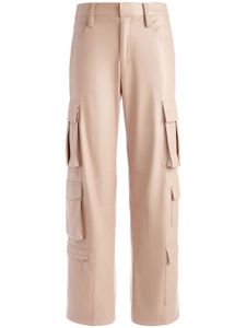 alice + olivia pantalon cargo Luis en cuir artificiel - Tons neutres