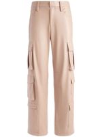 alice + olivia pantalon cargo Luis en cuir artificiel - Tons neutres