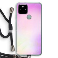 Flow mist pastel: Pixel 5 Transparant Hoesje met koord