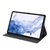 Samsung Galaxy Tab S7 FE | S7+ | S8+ Leuk Tablet hoesje Marmer Oranje