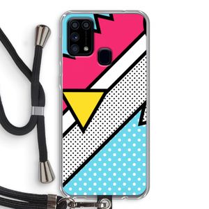 Pop Art #3: Samsung Galaxy M31 Transparant Hoesje met koord