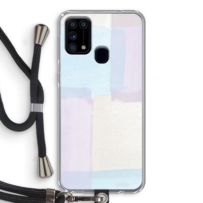 Square pastel: Samsung Galaxy M31 Transparant Hoesje met koord