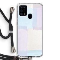 Square pastel: Samsung Galaxy M31 Transparant Hoesje met koord