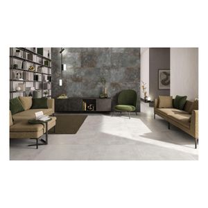 Century Blend vloertegel beton look 80x80 cm wit mat