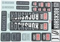 ROCKSHOX decor set decal set white