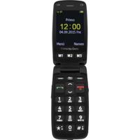 Primo by DORO 406 Senioren clamshell telefoon Met laadstation, SOS-knop Zwart - thumbnail