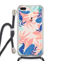 Tropisch: iPhone 7 PLUS Transparant Hoesje met koord