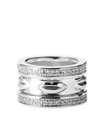 TANE México 1942 bague Kiss Me sertie de diamants - Argent