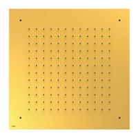 Hoofddouche Tres Exclusive | 38x38 cm | Vierkant | 24k Goud glans