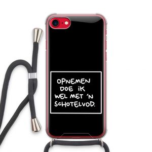 Schotelvod: iPhone SE 2020 Transparant Hoesje met koord
