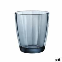 Glas Bormioli Rocco Pulsar Blauw Glas 390 ml (6 Stuks)