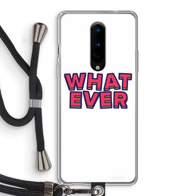 Whatever: OnePlus 8 Transparant Hoesje met koord