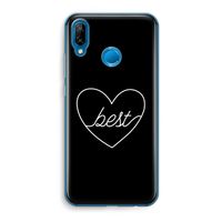 Best heart black: Huawei P20 Lite Transparant Hoesje Best heart black: Huawei P20 Lite Transparant Hoesje
