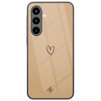 Samsung Galaxy A56 glazen hardcase - Hart bruin