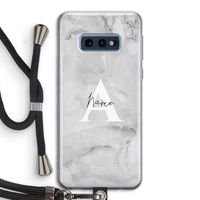 Ivory Marble: Samsung Galaxy S10e Transparant Hoesje met koord