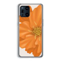 Orange Ellila flower: Oppo Find X3 Transparant Hoesje
