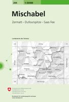 Wandelkaart - Topografische kaart 284 Mischabel | Swisstopo - thumbnail