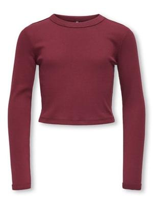 Kids ONLY winter top meisjes - rood - KogBina - slim fit, longsleeve