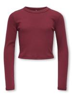 Kids ONLY winter top meisjes - rood - KogBina - slim fit, longsleeve