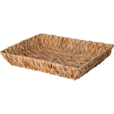 Broodmand - gevlochten riet - naturel - 33 x 25 x 6 cm