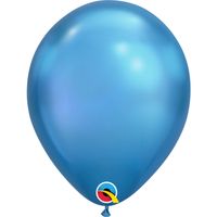 Ballonnen Chroom Blauw 28cm (100st) - thumbnail
