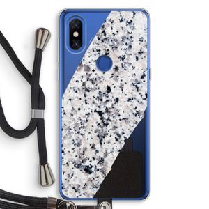 Gespikkelde marmer: Xiaomi Mi Mix 3 Transparant Hoesje met koord