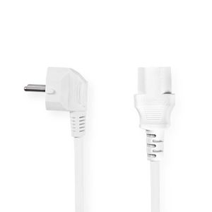 Nedis Stroomkabel | Type F (CEE 7/7) Male | IEC-320-C13 | 10 m | Wit | 1 stuks - CEGP10000WT100 CEGP10000WT100