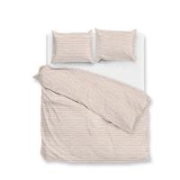 Dekbedovertrek Katoen - Strisicia - Lits-Jumeaux (240x220 Cm) - Beige Katoen - Natuur - Zo!Home - Dekbed-Discounter.nl