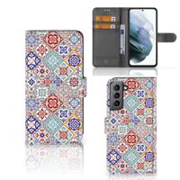 Samsung Galaxy S21 FE | Bookcase | Tiles Color