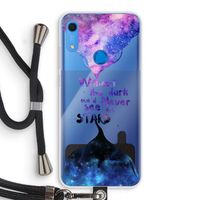 Stars quote: Huawei Y6s Transparant Hoesje met koord