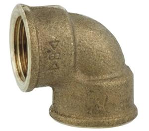 Kirchhoff Rood messing bocht 90°, blank, 1"IT, (3090) - 988955413