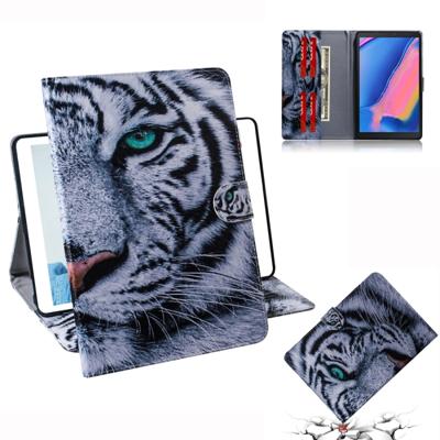 Tiger patroon horizontale Flip lederen case voor Galaxy tab een 8 (2019)/P200/P205 met houder & Card slot & portemonnee