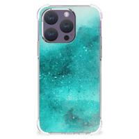 Back Cover iPhone 15 Pro Painting Blue