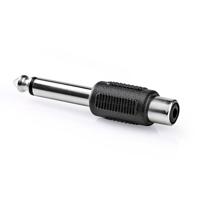 Nedis 6,35 mm male jack naar female RCA verloopadapter