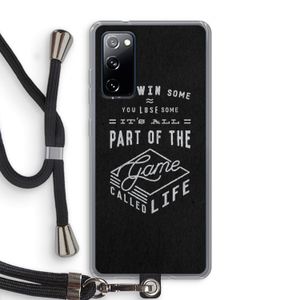 Life: Samsung Galaxy S20 FE / S20 FE 5G Transparant Hoesje met koord